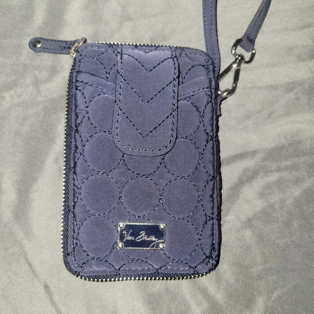 Vera Bradley Navy Smartphone Wristlet